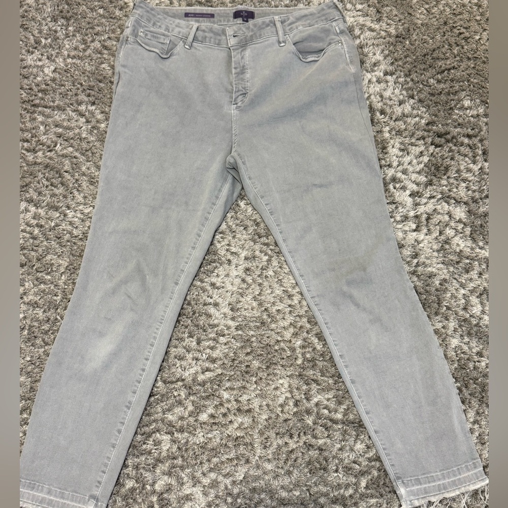 NYDJ light gray jeans for women size 14
